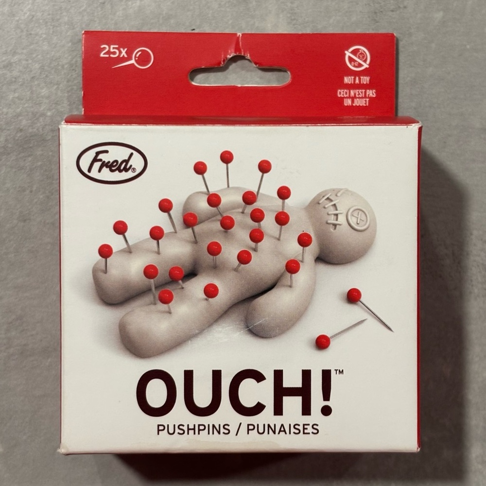 Genuine Fred 5216932 Ouch Voodoo Pin Holder New in Box